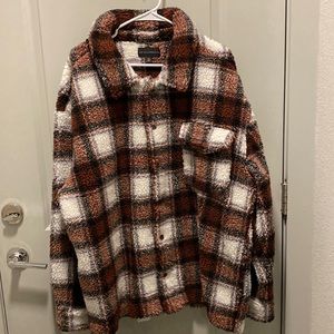 No Boundaries flannel sherpa jacket size Xl